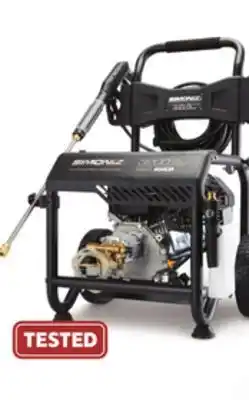 Canadian Tire Simoniz platinum heavy-duty 3200 psi gas pressure washer offer