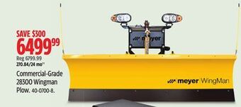 Canadian Tire Meyer commercial-grade 28300 wingman plow offer
