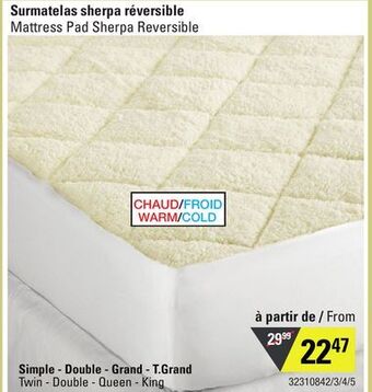 Sushi Shop Mattress pad sherpa reversible offer