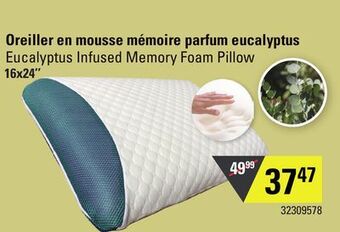 Sushi Shop Eucalyptus infused memory foam pillow offer