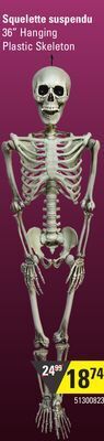 Sushi Shop 36" hanging plastic skeleton offer