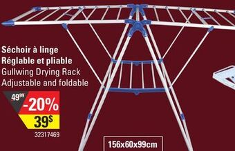 Sushi Shop Gullwing drying rack adjustable and foldable offer