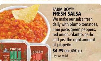 Farm Boy Farm boy™ fresh salsa offer