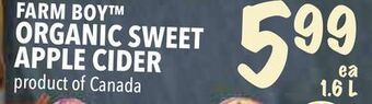 Farm Boy Farm boy™ organic sweet apple cider offer