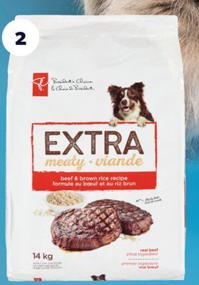 Real Canadian Superstore Pc® extra meaty dry dog food, 14 kg offer