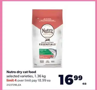 Real Canadian Superstore Nutro dry cat food, 1.36 kg offer