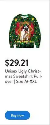 Walmart Unisex ugly christmas sweatshirt pullover | size m-xxl offer