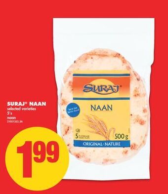 No Frills Suraj® naan, 5's offer