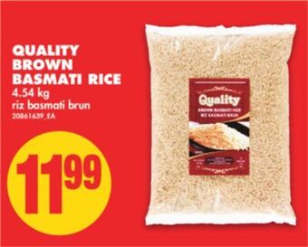 No Frills Quality brown basmati rice, 4.54 kg offer