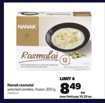 Real Canadian Superstore Nanak rasmalai, 850 g offer