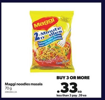 Real Canadian Superstore Maggi noodles masala, 70 g offer