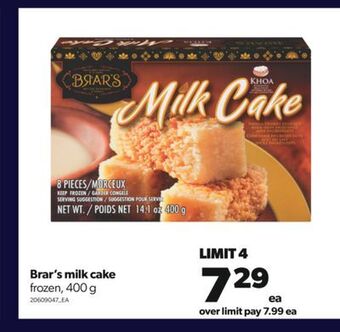 Real Canadian Superstore Brar's milk cake, 400 g offer