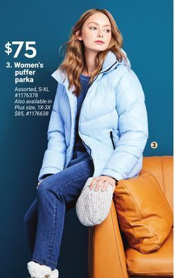 Giant Tiger Women's puffer parka offer