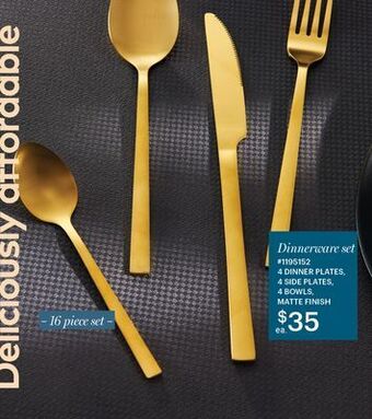 Giant Tiger Dinnerware set offer