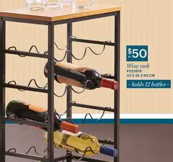 Giant Tiger Wine rack offer