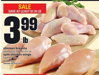 Zehrs Markets Chicken breasts or split chicken wings offer