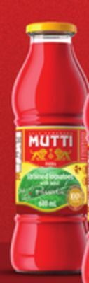 Zehrs Markets Mutti strained tomatoes with basil 680 ml offer