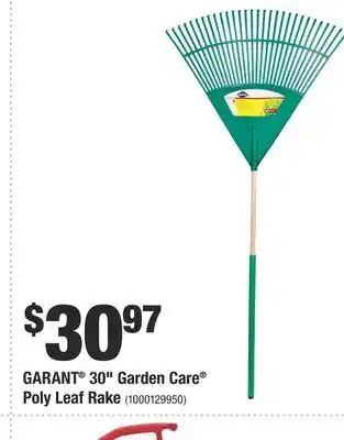 Home Depot Garant® 30" garden care® poly leaf rake offer