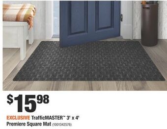 Home Depot Trafficmaster™ 3' x 4' premiere square mat offer