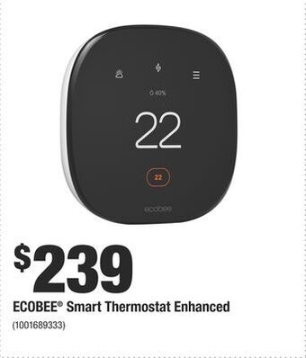 Home Depot Ecobee® smart thermostat enhanced offer