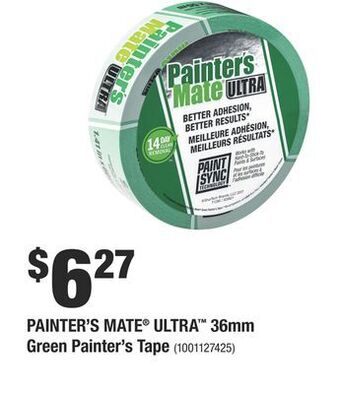 Home Depot Painter's mate® ultra™ 36mm green painter's tape offer