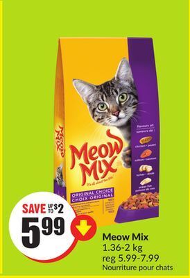 FreshCo Meow mix 1.36-2 kg offer