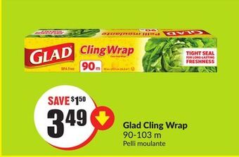 FreshCo Glad cling wrap 90-103 m offer