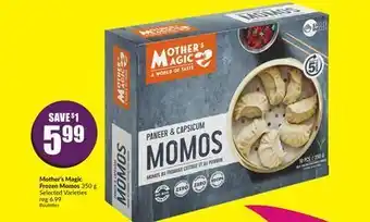 FreshCo Mother's magic frozen momos 350 g selected varieties offer