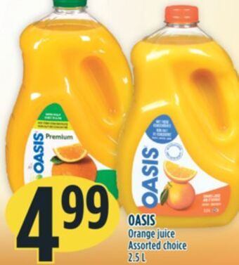 Marché Adonis Oasis orange juice offer
