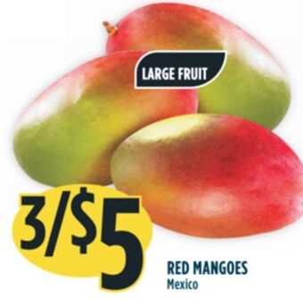 Marché Adonis Red mangoes offer