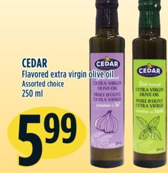 Marché Adonis Cedar flavored extra virgin olive oil offer
