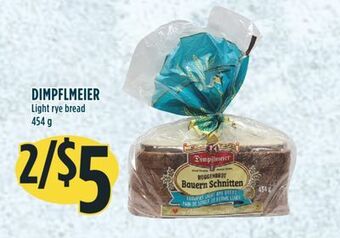 Marché Adonis Dimpflmeier light rye bread offer