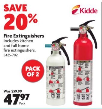 Home Hardware Fire extinguishers offer