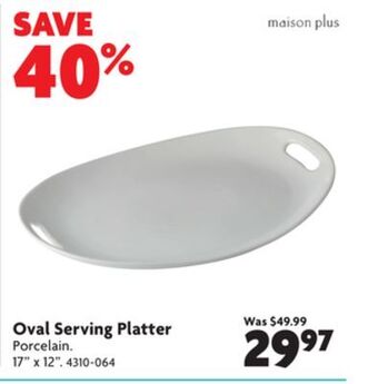 Home Hardware Oval serving platter offer