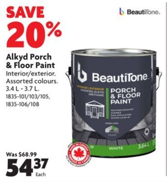 Home Hardware Alkyd porch & floor paint offer