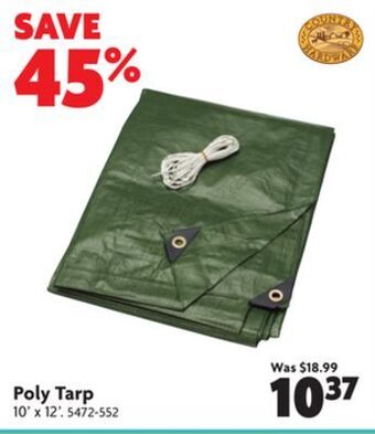 Home Hardware Poly tarp offer