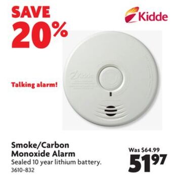 Home Hardware Smoke/carbon monoxide alarm offer