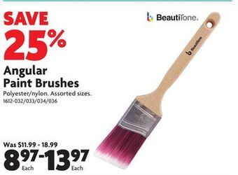 Home Hardware Angular paint brushes offer