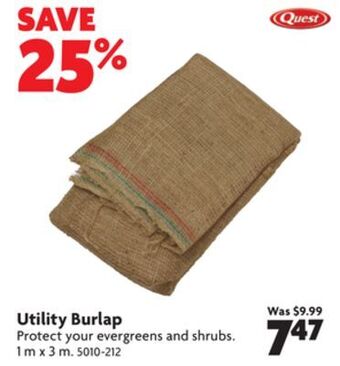 Home Hardware Utility burlap offer