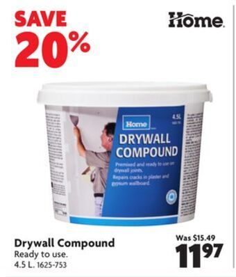 Home Hardware Drywall compound offer