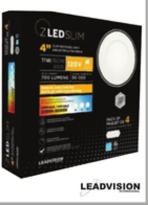 RONA Leadvision 4-pack recessed led lights, 4" offer