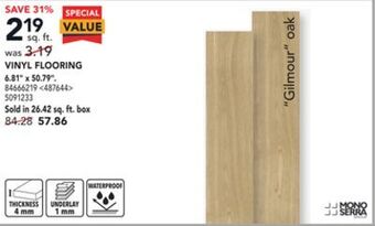 RONA Mono serra vinyl flooring 6.81" x 50.79" offer