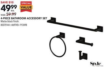 RONA Style selections 4-piece bathroom accessory set offer