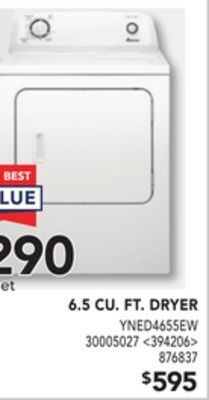 RONA Amana 6.5 cu. ft. dryer offer