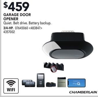 RONA Chamberlain garage door opener offer