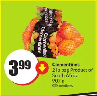 Chalo FreshCo Clementines 2 lb bag product of south africa 907 g offer