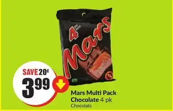 Chalo FreshCo Mars multi pack chocolate 4 pk offer