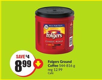Chalo FreshCo Folgers ground coffee 544-816 g offer