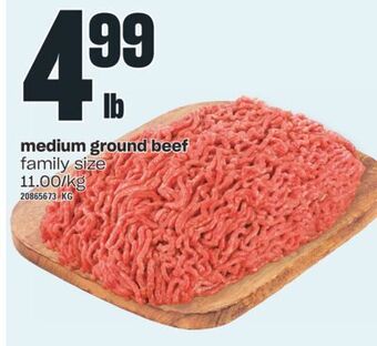 Valu-mart Medium ground beef offer