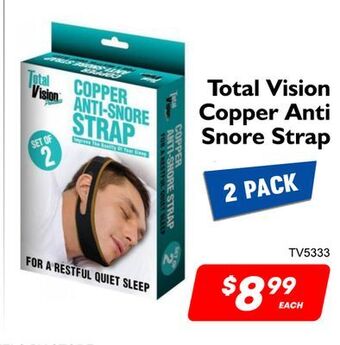 Factory Direct Total vision copper anti snore strap offer